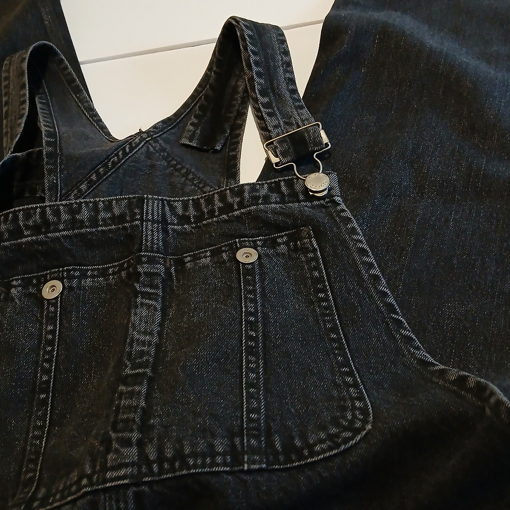 We The Free Black Denim Jumpsuit